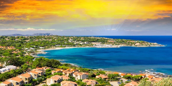 Corsica seascape at sunset — Stock Photo, Image