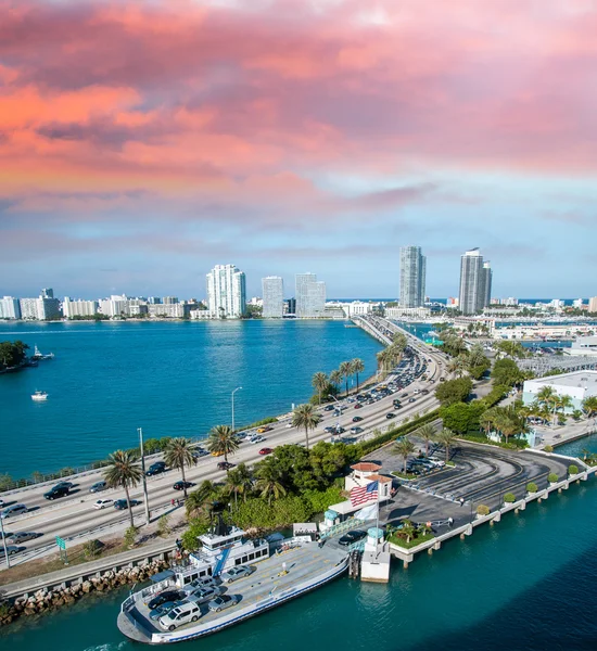 Miami längs havet — Stockfoto