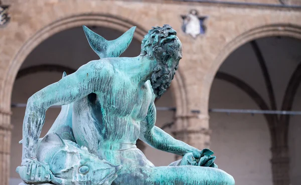 Άγαλμα στην πλατεία piazza della signoria — Φωτογραφία Αρχείου