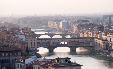 Ponte vecchio ve Floransa cityscape