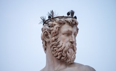 ünlü Neptün Çeşmesi olarak piazza della signoria