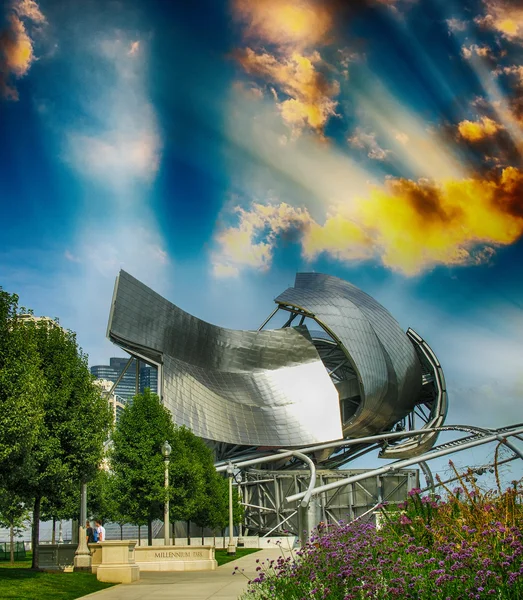 Pabellón Jay Pritzker en Millennium Park — Foto de Stock