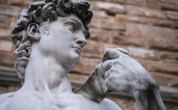 Статуя Давида на Пьяцца делла Синьория — стоковое фото