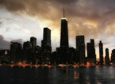 Chicago gökdelen silueti