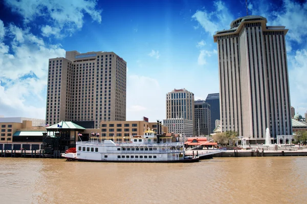 新奥尔良的密西西比河 — 图库照片