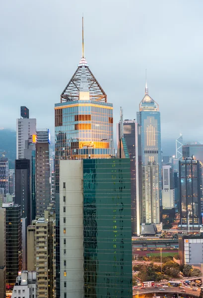 L'île de Hong Kong. Gratte-ciel — Photo