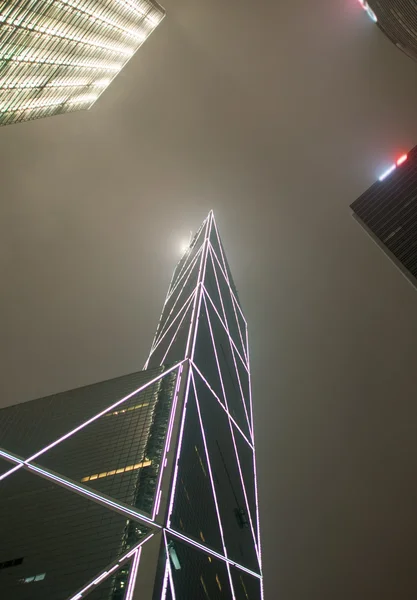 Arranha-céus centrais de Hong Kong — Fotografia de Stock