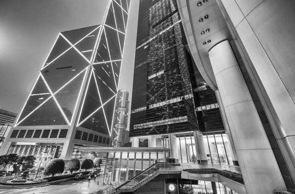 Hong kong wunderbare moderne nächtliche Skyline — Stockfoto