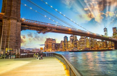 Brooklyn Bridge park, New York.