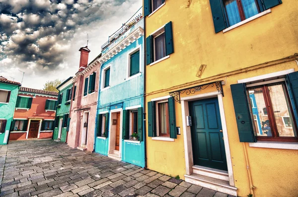 Burano in de Italiaanse provincie Venetië — Stockfoto
