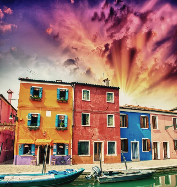 Burano v provincii Benátky — Stock fotografie
