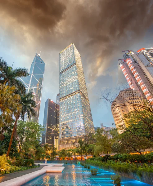 Hong kong - gökdelenler — Stok fotoğraf