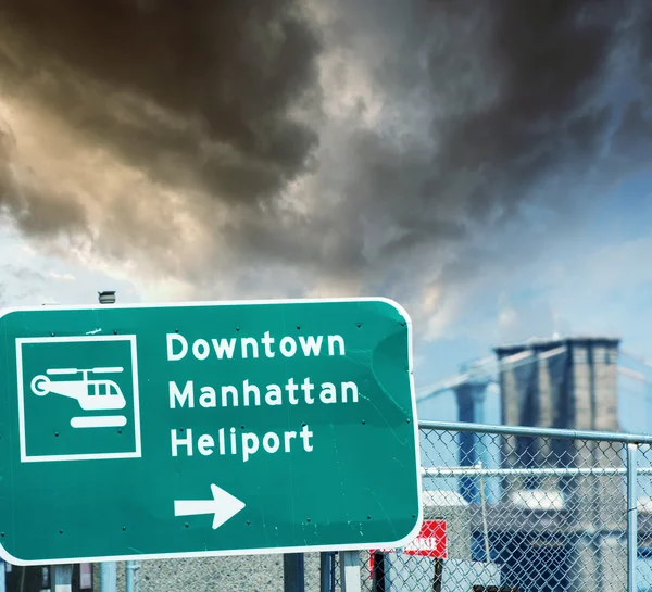 Heliport üye downtown Manhattan — Stok fotoğraf