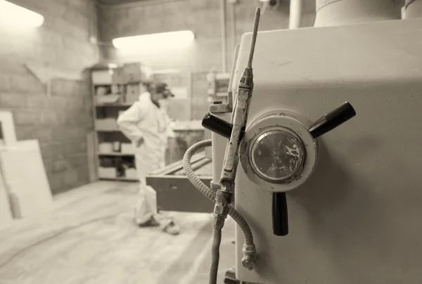 Industrial galpão interior — Fotografia de Stock