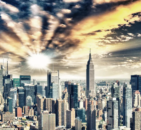 Impresionante horizonte de Nueva York — Foto de Stock