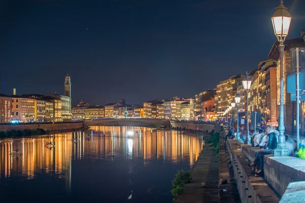 City Lights of Pisa — Stock Photo, Image