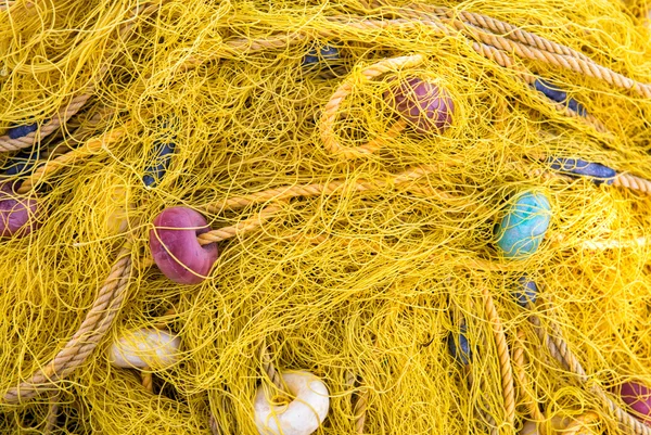 Yellow fishing net — Stock Photo, Image