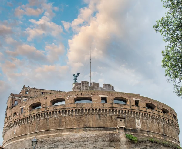 Rome. Castle of Holy Angel over the Tiber River — Stock Photo, Image