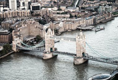 tower bridge ihtişamı, Londra havadan görünümü