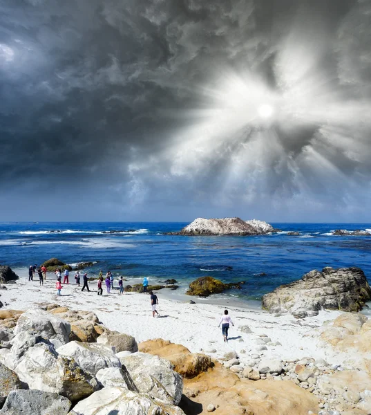 Küstenblick auf Kalifornien an einem schönen Nachmittag — Stockfoto