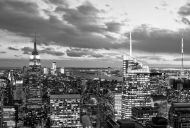 New York şehrinin gökyüzü manzarası
