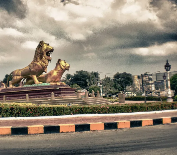 Famosa Praça Phnom Penh, Camboja — Fotografia de Stock