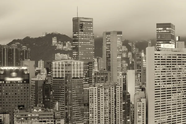 Skyscrapers in the night — Stock Photo, Image