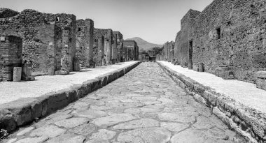 Pompei, Italy. Ancient ruins in summer season clipart