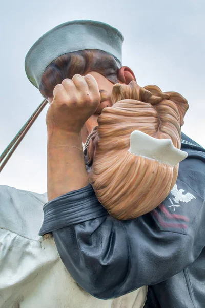 Detail Der Kuss Skulptur Der Bedingungslosen Kapitulation Florida — Stockfoto