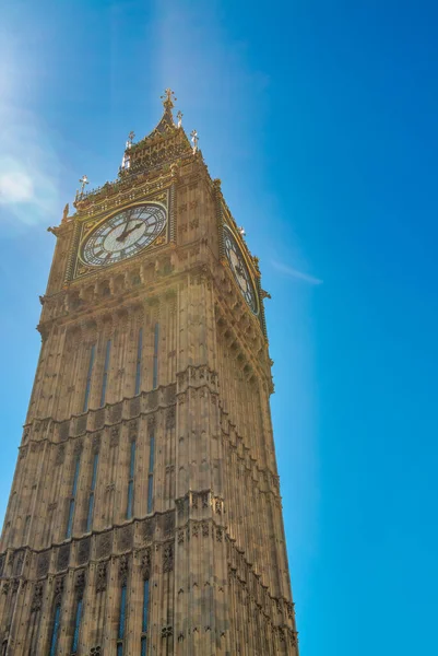 Big Ben Slavná Turistická Atrakce Londýně — Stock fotografie