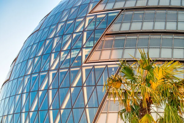 Londres Reino Unido Junio 2015 Modernos Edificios Urbanos Exteriores Atardecer —  Fotos de Stock