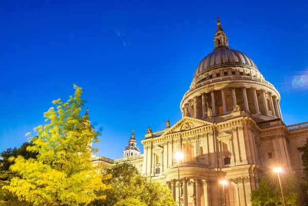 Paul Katedrali Gece Londra — Stok fotoğraf