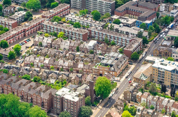 London Aerial View Helicopter City Old Buildings Park — Stock Photo, Image