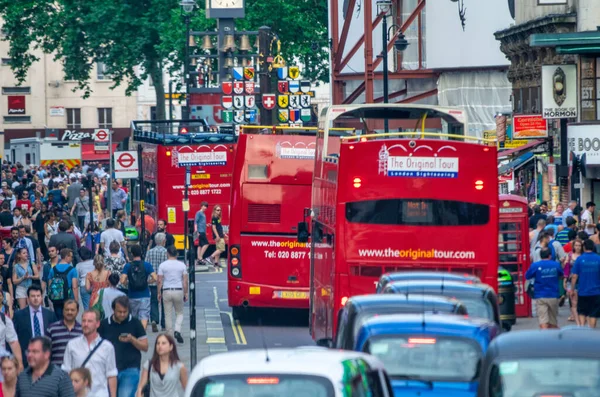 Londres Royaume Uni 1Er Juillet 2015 Les Bus Red Double — Photo