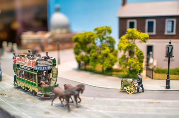 London Juli 2015 Miniaturen Des Stadtlebens London Transport Museum — Stockfoto