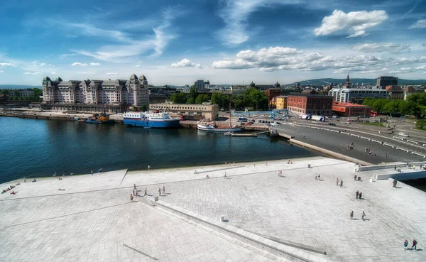 Oslo Haziran Şehir Sokakları Oslo Haziran 2010 Tarihinde Mimarisi Milyondan — Stok fotoğraf