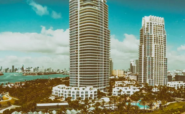 Vista Aerea South Beach Miami — Foto Stock