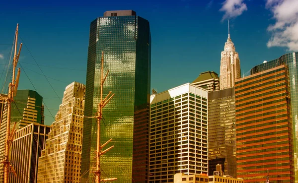 纽约城 精彩曼哈顿的摩天大楼 — 图库照片