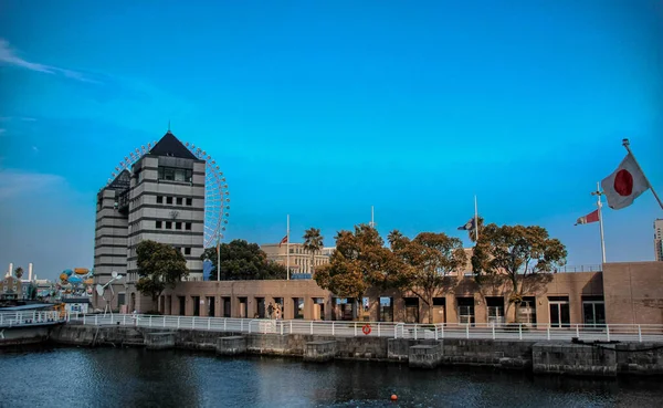 Yokohama Aug Blick Auf Moderne Gebäude Hafen Von Yokohama Japan — Stockfoto