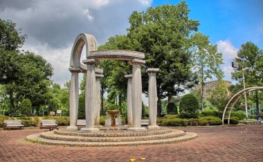 Japonya, Yotsuya 'daki Tokyo bahçesi ve parkı.