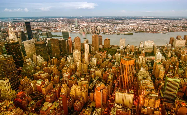 New York City Underbar Utsikt Över Manhattan Skyskrapor — Stockfoto