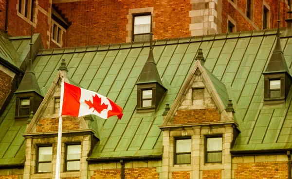 Magnífico Hotel Chateau Frontenac Castillo Quebec — Foto de Stock