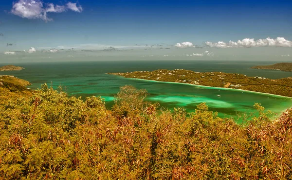 Nádherné Pobřeží Barvy Saint Thomas Krajina Amerických Panenských Ostrovů — Stock fotografie