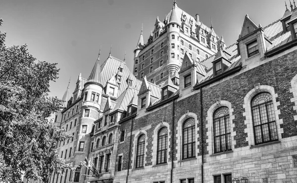 Magnifika Hotellet Chateau Frontenac Quebec Castle — Stockfoto