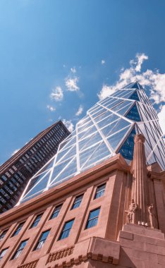 New york şehri. harika manzarasını manhattan gökdelen.