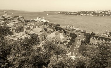 muhteşem ortaçağ mimarisi Québec, Kanada.