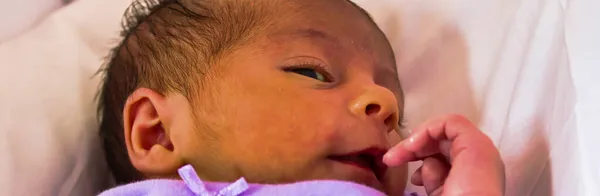 Pasgeboren Baby Slapen Eerste Dagen Van Het Leven Schattige Kleine — Stockfoto