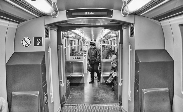 Viena Enero Gente Estación Metro Enero 2010 Viena Más Millones —  Fotos de Stock