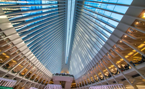 New York City Oktober 2015 Interieur Uitzicht World Trade Center — Stockfoto