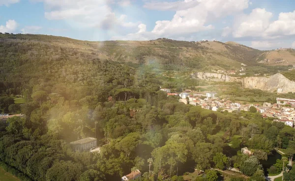 Reggia Caserta Italia Vista Aérea Los Famosos Jardines Del Edificio —  Fotos de Stock